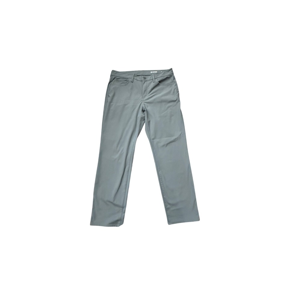 G/FORE Mens Straight Leg Golf Pants Grey Performance Trousers 33x30